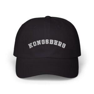 kongsberg embroidered classic cap light text