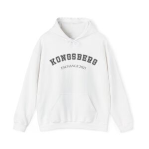 kongsberg exchange hoodie dark text – unisex fit